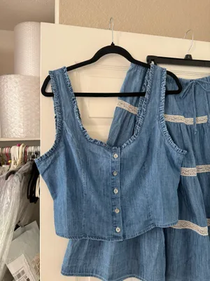 BNWT Urban Outfitters Kimchi Blue Market Morning Top & Skirt Set thumbnail 3