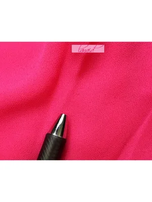 Nordstrom In Earnest The Rouche Portrait Hibiscus Hot Neon Pink V-Neck Chiffon Puff Sleeve thumbnail 6