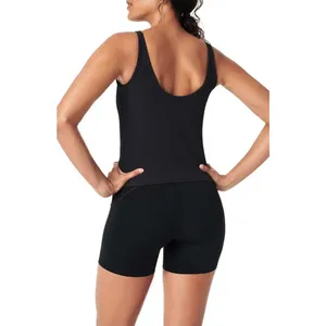 Spanx Contour Rib 2-in-1 Tank Top Black Size XS New thumbnail 3
