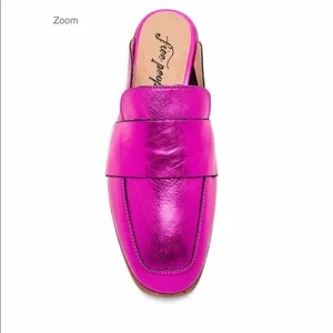 ✨Free People At Ease Metallic Pink Sz Loafers✨ thumbnail 3