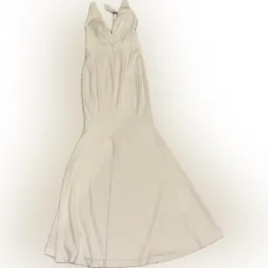 NWOT Dress The Population Camden Mermaid Hem halter white Gown sz XS thumbnail 8