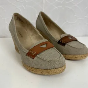 GH Bass Womens Loafers Size 8 Brown Penny Casual Slip On Wedge‎ Heel Espadrilles thumbnail 6