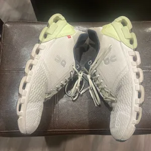 On Clouds Women's Sneakers - White and Lime Green thumbnail 4
