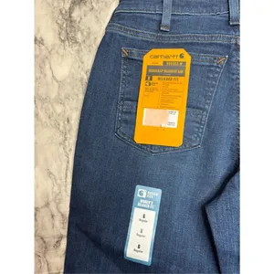 Carhartt Rugged Flex Relax Fit Jeans Straight Leg Womens 6 NWT denim workwear thumbnail 7