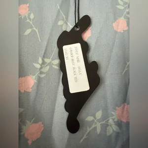 Motel Rocks UO Black Rose Satin Wrap Dress thumbnail 3