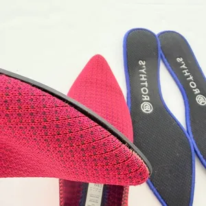 Rothy's The Point Loafer Scarlet Red Tweed Size 8.5 Flat Comfort RARE thumbnail 8