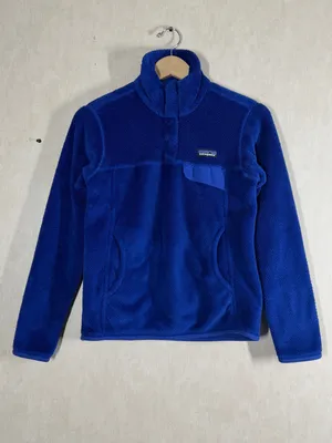 Patagonia Women's Re-Tool Snap-T Pullover Fleece Jacket in Harvest Moon Blue S thumbnail 2