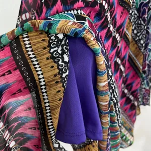 Rabbit Rabbit Designs‎ Handkerchief Hem Dress Womens 10 Multicolor Smocked Boho thumbnail 8