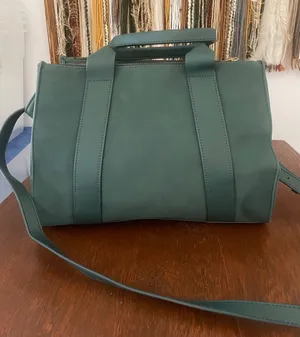 Universal Threads Dark Green suede tote Bag -like new with handles and strap thumbnail 1
