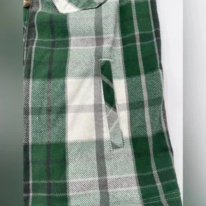 Offline by Aerie XS Plaid Green & White Jacket Shacket Oversized Women’s Layers thumbnail 6