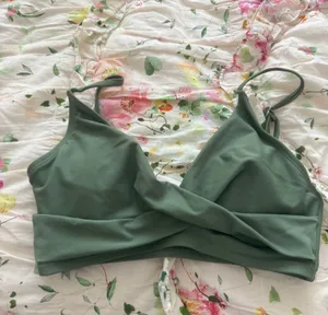 Olive Green Bikini Top Size M thumbnail 1