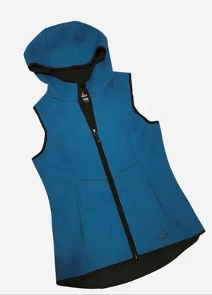 Gerry Turquoise Zip-up Hooded Vest - Size Small thumbnail 1