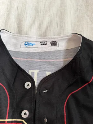 Alpha Phi Baseball Jersey Black Size L thumbnail 3