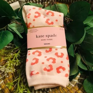 Kate Spade New York Women’s Socks 3-Pack Leopard Stripe Plum NWT thumbnail 4