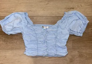 Boutique blue crop top  thumbnail 1