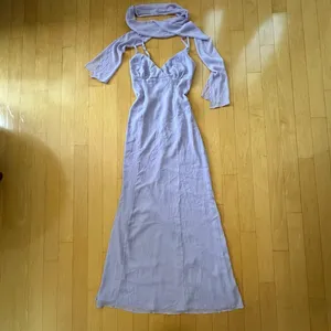 Princess Polly Jadira purple lavender beaded maxi dress with scarf thumbnail 2