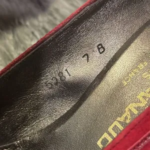 XAVIER DANAUD PARIS Berry Suede‎ - NEW Vintage A11 thumbnail 6