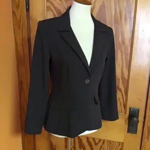 Vintage 90s Polyester Blazer | 70s Inspired Tailored Jacket Classic Fit thumbnail 9
