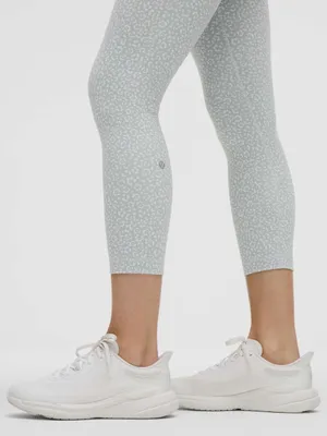 Lululemon Wunder Train High Rise Crop Size 8 Leopard Daisy Starlight Multi Gray thumbnail 2