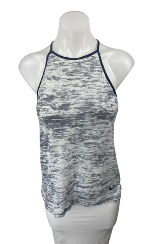 Nike Dri Fit Women's Gray Tie Dye Sleeveless Cami Camisole Activewear Tank Top S thumbnail 1