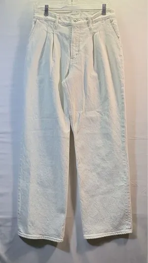 Abercrombie‎ & Fitch Jeans Women 90s Relaxed Straight High Rise Cream 29/8R thumbnail 1