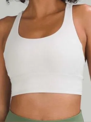 Lululemon Energy Longline Bra Vapor size 6 thumbnail 1