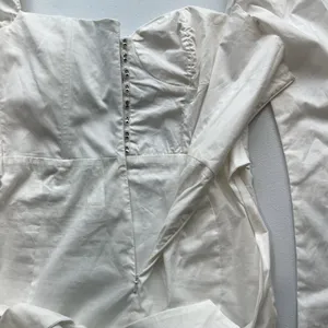 Nat &‎ Liv Regina Graduation White mini dress Size Medium Corset thumbnail 4