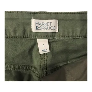 Market & Spruce Army Green Skirt thumbnail 3