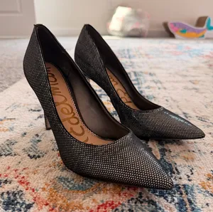 Sam Edelman Heels Black Sparkly thumbnail 1