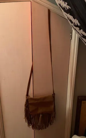 American Eagle Fringe Brown Crossbody Bag thumbnail 2