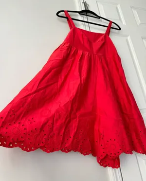 Maeve Sleeveless Eyelet Romper, Size XS thumbnail 4