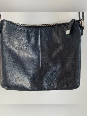 Margot black leather crossbody bag purse Classic minimalist fall winter classic thumbnail 4