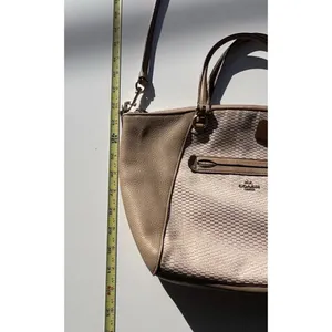 Coach Legacy Jacquard Canvas Edie 31 Medium Shoulder Bag 29848 Beechwood Gold thumbnail 11