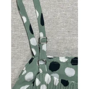 Ann Taylor | Green Dalmation Print Pleated Tank | Small thumbnail 4