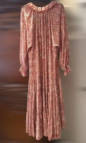 FREE PEOPLE Feeling Groovy floral boho maxi dress, size M thumbnail 8
