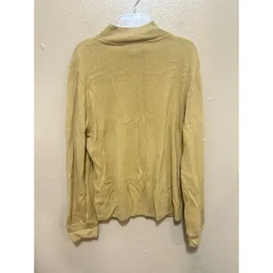Sag Harbor Womens‎ Large L Mock Neck Acrylic Pullover Sweater Gold Knit thumbnail 4
