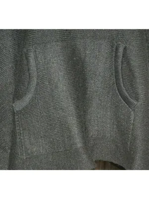 Madden NYC Black Poncho Style Sweater Oversized One Size Lagenlook Grunge Casual thumbnail 3