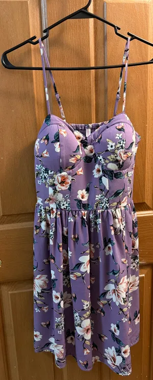 Purple floral dress Size M thumbnail 3