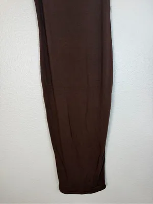 Naked Wardrobe Sculpt Tank Midi Dress in Chocolate Brown size Large NEW $68 thumbnail 7