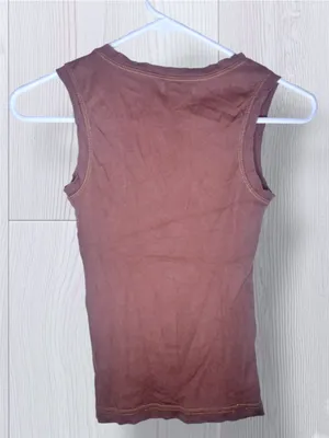 O'NEILL Women’s Vintage Y2K Graphic Tank Top Mauve Plum Dusty Rose Floral Palm thumbnail 4