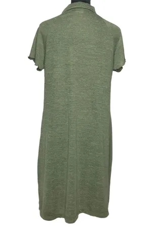Green Knit Polo Dress - Size Large thumbnail 6