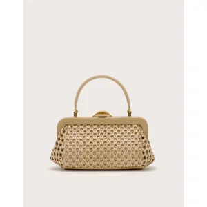NEW Cult Gaia Zuma Woven Mini Crossbody Sand Tan thumbnail 4