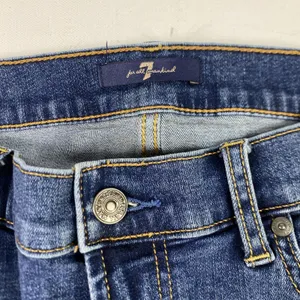 7 For‎ All Mankind Jeans Womens 31 Blue Medium Wash Slim Skinny Denim Casual thumbnail 6