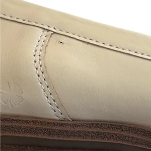 Like New Lucky Brand Leather Floriss Loafers Cream Size 7 thumbnail 5