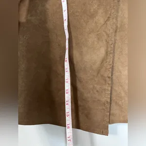 HOLLISTER Ultra Hi Rise Suede Wrap Mini Skirt Side Buckle Women’s Sz Small EUC thumbnail 4