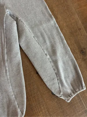 intimately free people gray ribbed baggy oversized joggers thumbnail 2