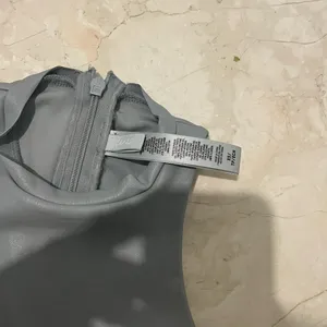Skims Pleather Grey Bodysuit  thumbnail 2