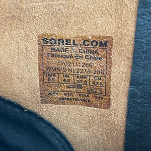 Sorel Cate the Great Boots Elk Black Tan Knee High Lace Up Fall Suede Size 6.5 thumbnail 12