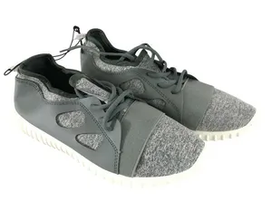Sole Mates Womens Sneakers Athletic Fabric Lace Up Heathered Gray Size 6 thumbnail 1