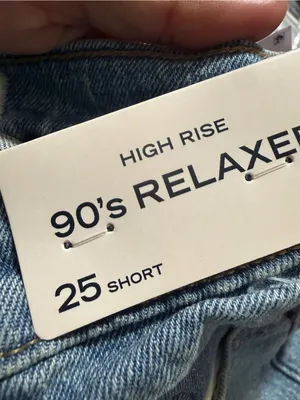 Abercrombie & FitchHigh Rise 90s Relaxed Heart Embroidered Jeans Size 25 Short thumbnail 6
